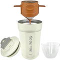 ZK&HX LIFE Pour Over Coffee Maker,Travel Coffee Mug,Insulated Coffee Mug,Camping Coffee Makers,Tea Infuser Mug for Loose Leaf Tea,Travel & On the GO