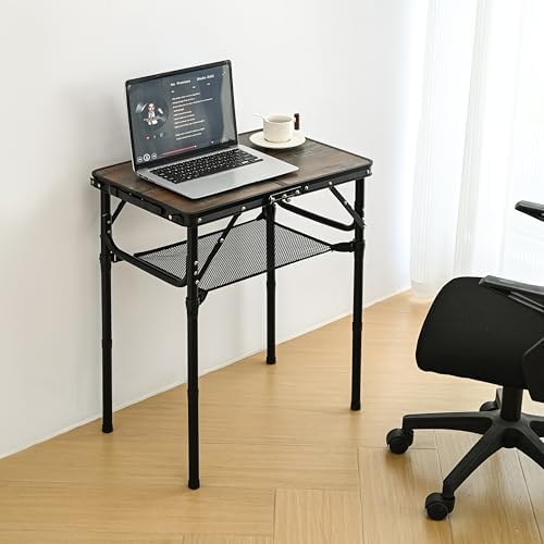 Folding Picnic Table 2ft Portable Camping Table Adjustable Heights