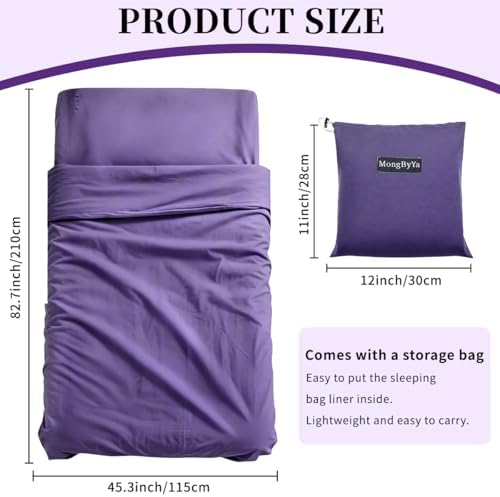Sleeping Bag Liner, Compact Travel Sheets for Hotel Hostel