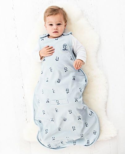 Woolino 4 Season Ultimate Baby Sleep Sack – Merino Wool Baby Sleep Bag, Organic Cotton, Temperature Regulating Wearable Blanket, Adjustable Sleep Sack 2–24 Months, All Season - Panda