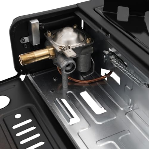 Double Burner Butane Stove, 2 Burners Portable Camping Stove, Easily Cook Delicious Food Stove, Auto Ignition Camping Double Burner, Portable Camping Stove for Outdoor Cooking, RV, Apartments