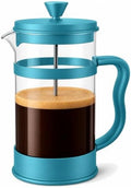 Utopia Kitchen Borosilicate Glass French Press Coffee Maker 34 Oz, Aqua