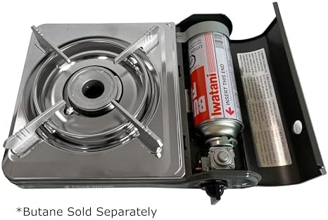 Iwatani Cassette Feu Butane gas Camp Stove, one, Gray