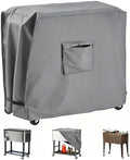 Cooler Cart Cover for 80-100 Qt Patio Rolling Ice Cart,36"Lx19.5"Wx31.5"H