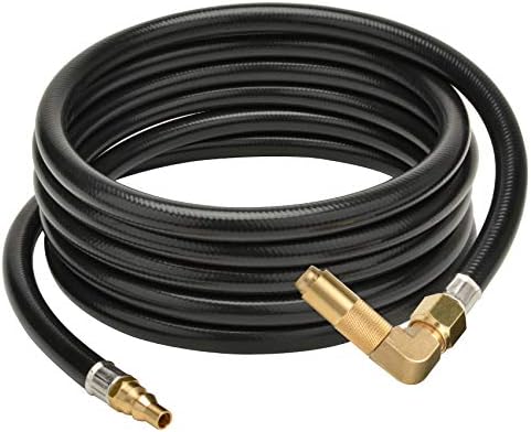 Stanbroil 12FT RV Quick Connect Propane Hose with Propane Elbow Adapter