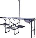 GCI OUTDOOR Master Cook Station | Portable Folding Kitchen Table with Soft Shell Sink, Heat Resistant Tabletop & Telescoping Lanter Pole, Perfect for Camping Trips