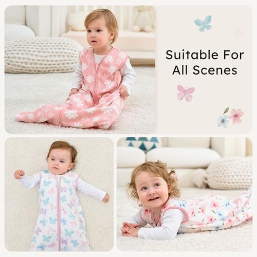 Baby Sleep Sack 12-18 Months 0.5 Tog Soft Sleeping Bag 100% Cotton