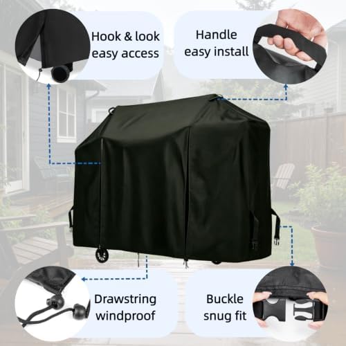 Propane Gas Grill Griddle Combo Cover for Sophia William for Royal Goumet