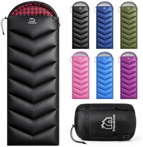 XL Size Upgraded Version of Camping Sleeping Bag 4 Seasons Warm and Cool, Lighter Weight, Adults and Children Can Use Waterproof Camping Bag, Travel and Outdoor Activities