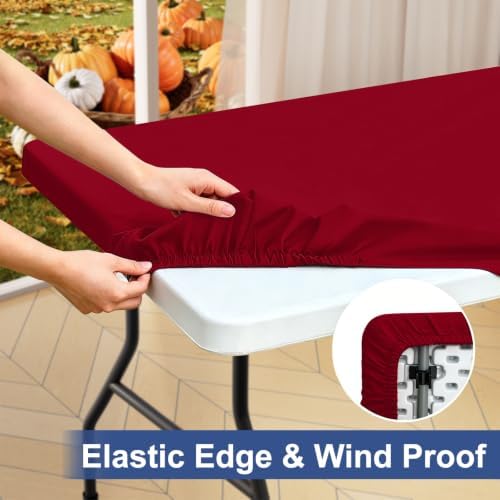 homing Rectangle Table Cloth Cover 6 Foot Elastic Fitted Tablecloth