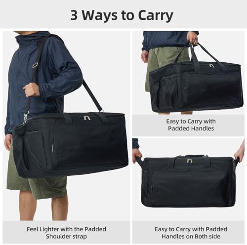 Grill Carry Bag for Cuisinart CGG-306 Tabletop Grill with Pockets, Bag Only