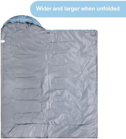 Tudomro 2 Pcs Camping Sleeping Bag for Adults Lightweight Packable Waterproof Camping Gear Equipment to Keep Warm for Outdoor Backpacking Hiking Travel