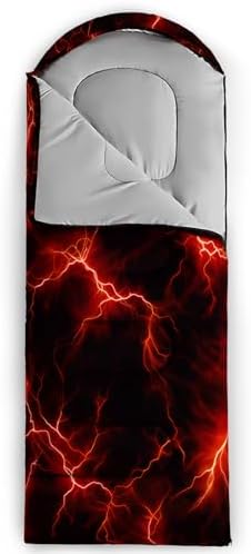 QOOMO Camping Sleeping Bags,3 Season Warm & Cool Weather,Lightweight,Waterproof Sleeping Bags for Adults & Kids,Traveling,and Outdoors,Camping Gear Equipment