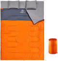 oaskys Double Sleeping Bag for Adults with 2 Pillows - Queen Size XL Waterproof Sleeping Bag for All Season Camping Hiking Backpacking 2 Person Sleeping Bags for Cold Weather & Warm