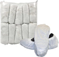CleanPro® Disposable Polyethylene Shoe Covers (Pack of 300) (Large, White)