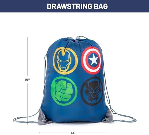 Jay Franco Marvel Avengers Battle Formation Slumber Sack - Cozy & Warm Kids Lightweight Slumber Bag/Sleeping Bag - Featuring Captain America, Iron Man, Black Panther, & Hulk