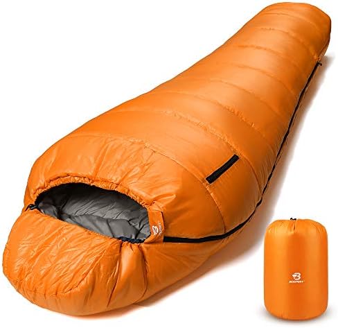 Bessport Mummy Sleeping Bag | 15-45 ℉ Extreme 3-4 Season Sleeping Bag for Adults Cold Weather– Warm and Washable, for Hiking Traveling & Outdoor Activities