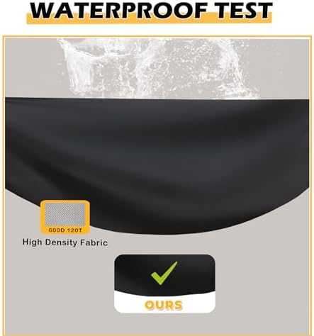 Grill Cover for Blackstone 1860 2225 On The Go Range Top Combo Griddle, Heavy-Duty 600D Tabletop BBQ Cover for Blackstone 22 inch Camping Griddle