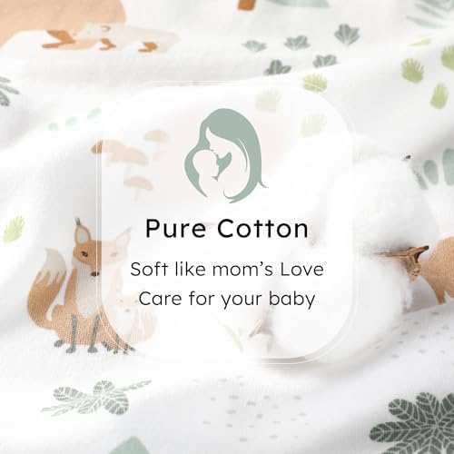 Baby Sleep Sack 0-6 Months 0.5 Tog Soft Sleeping Bag 100% Cotton