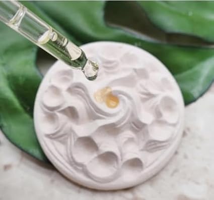 Stone Diffuser-Korean flowers 4 Square tiles, One Set-Odor Eliminator, Air Purifying, Humidity Control, Aromatherapy Passive Diffuser