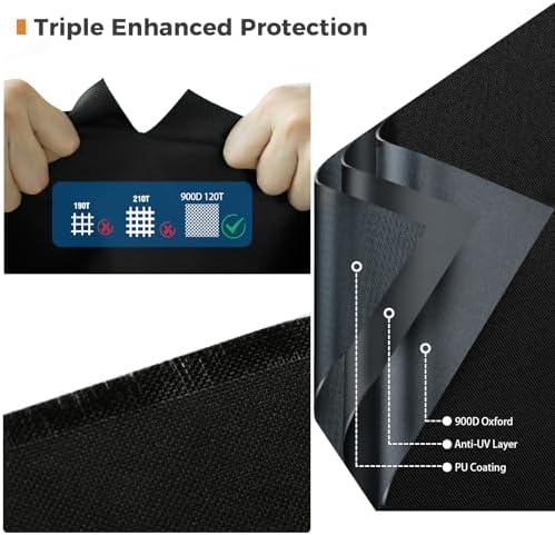 Griddle Cover for Blackstone 22" with Hood & Stand,Flexible 900D
