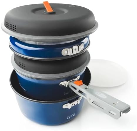 GSI Outdoors Bugaboo Base Camper Cookset, Ceramic, Small to Large