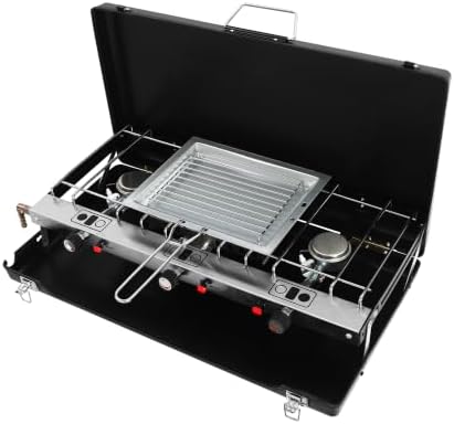 3 Burner Modern Portable Cooking Propane Butane, Gas Camping Stove