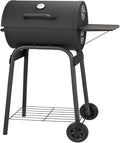 Kendane Barrel Charcoal Grill, Large Charcoal Grills with Side Shelf