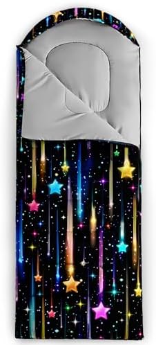 QOOMO Camping Sleeping Bags,3 Season Warm & Cool Weather,Lightweight,Waterproof Sleeping Bags for Adults & Kids,Traveling,and Outdoors,Camping Gear Equipment