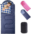 Uniqwamer Kids Sleeping Bag for Girls Boys - 4 Seasons Cold & Warm Weather Flannel Camping Sleeping Bags, Lightweight & Waterproof 45°F Sleeping Bag for Camping Hiking Outdoor Travel