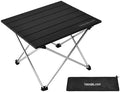 TREKOLOGY Small Camping Table - Beach Table that Fold Up - Lightweight, Foldable, Potable Folding Small Outdoor Table - for Camp, Hiking, Campers & Summer Outing Trip