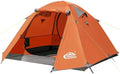 2-3 Person Backpacking Tent with Double Door 2 Vestibule, Waterproof Windproof Lightweight Easy Set Up 3 Season 2 Man Two Person Tent for Camping, Hiking, Motorcycle, Mountaineering with UPF 50+