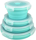 Guyuyii Collapsible Bowls with Lids 4 PC Food-Grade Silicone BPA-Free