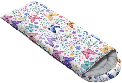 QOOMO Camping Sleeping Bags,3 Season Warm & Cool Weather,Lightweight,Waterproof Sleeping Bags for Adults & Kids,Traveling,and Outdoors,Camping Gear Equipment