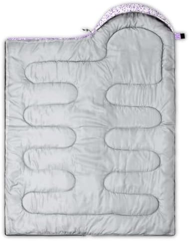 QOOMO Camping Sleeping Bags,3 Season Warm & Cool Weather,Lightweight,Waterproof Sleeping Bags for Adults & Kids,Traveling,and Outdoors,Camping Gear Equipment