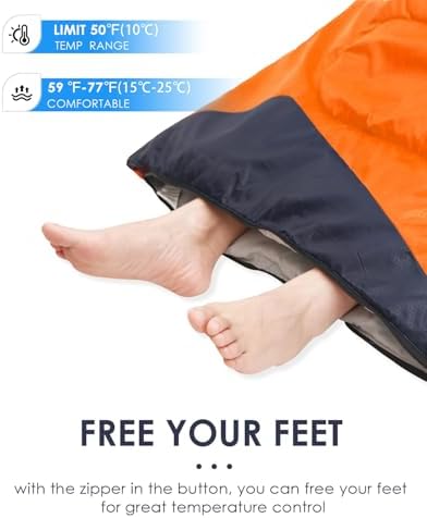 Sleeping Bags for Adults Backpacking Lightweight Waterproof- Cold Weather Sleeping Bag for Girls Boys Mens for Warm Camping Hiking Outdoor Travel Hunting with Compression Bags