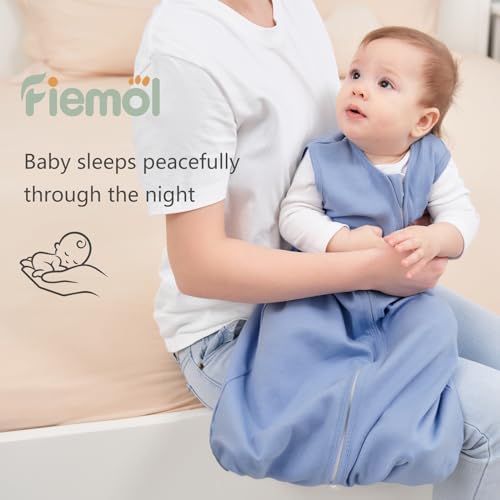 Baby Sleep Sack 6-12 Months 0.5 Tog Soft Sleeping Bag 100% Cotton