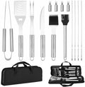 BBQ Grilling Accessories 15Pcs Grill Utensils Set Great Gift for Men