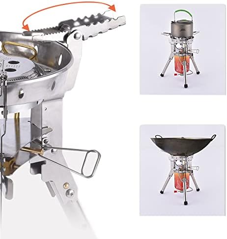 One-piece Camping Gas Stove High Power Portable Foldable Burner Camping Picnic Windproof Stove Backpaking Camp Cooker BRS-69