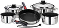 Magma A10-366-2-IND 10 Piece Stainless Steel NonStick Nesting Cookware Set