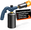 ThermoMaven Propane Torch Gun, Adjustable Cooking Torch Lighter, Blue
