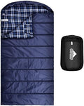 Cotton Flannel Sleeping Bag for Adults, Lightweight Sleeping Bag