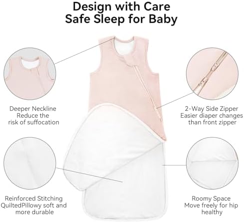 BubblePanda Rayon Made from Bamboo Sleep Sack 6-12 Months 1.0 Tog Baby