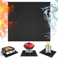 Heat Resistant Mats for Countertop fits Tabletop Grill, 24x24x0.04in, Black