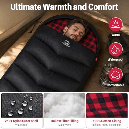 XL Size Upgraded Version of Camping Sleeping Bag 4 Seasons Warm and Cool, Lighter Weight, Adults and Children Can Use Waterproof Camping Bag, Travel and Outdoor Activities
