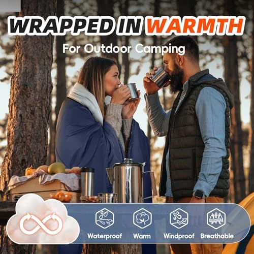 MEREZA Sleeping Bags XL for Adults Mens Large Wide Sleeping Bag for Camping