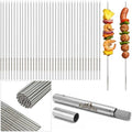 Kabob Skewers,13.5 Inch 304 Stainless Steel Round Sticks,30 Pack