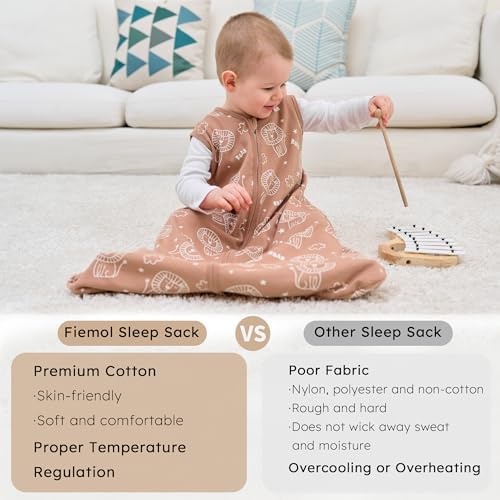 Baby Sleep Sack 18-24 Months 0.5 Tog Soft Sleeping Bag 100% Cotton