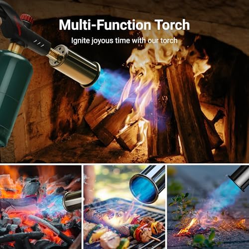 ThermoMaven Propane Torch Gun, Adjustable Cooking Torch Lighter, Black