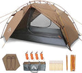 Night Cat Backpacking Tents 2 Persons Fast Setup Hiking Camp Tent with Foldable Pole Double Layers Two Doors Waterproof Lightweight Compact 7x4.4ft